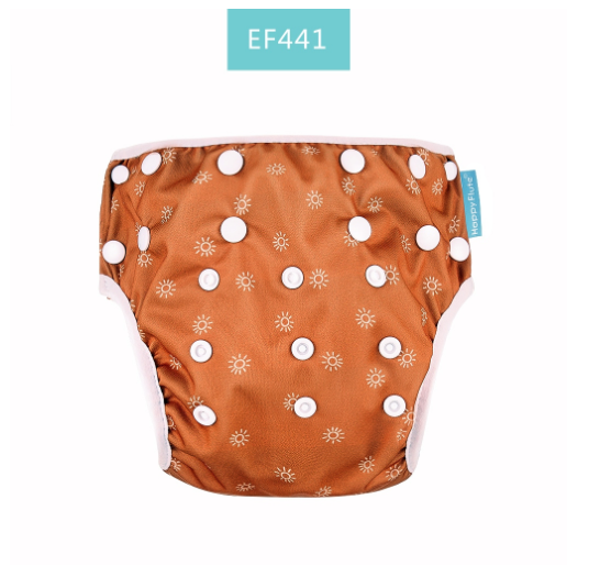 HappyFlute New Print Breathable Mesh Fabric Adjustable Pool Pant Swimming Pool Diaper Cover Reusable Washable Summer Baby c18