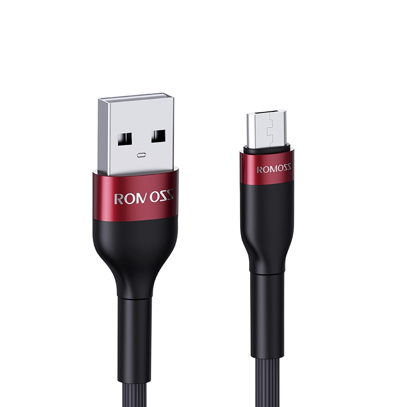 Romoss CB05 Nylon USB TO Micro Cable 2.1A/3A 1M Durable Nylon Braided Charger Cable