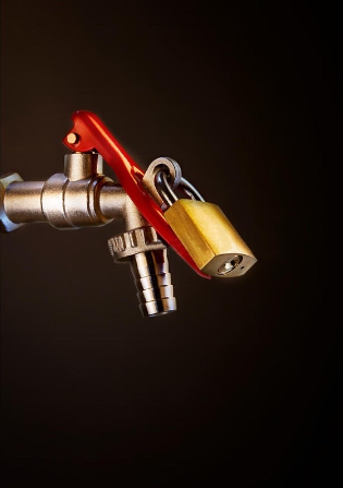1/2'' Faucet with 20mm padlock 2pcs keys