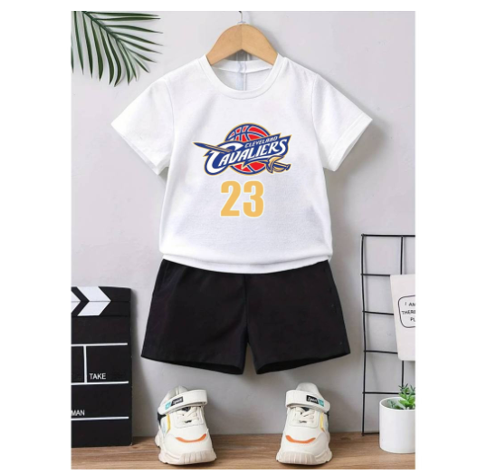 Boys Shirt Suits Baby Polo Terno Clothes 0-5 years Child Print Shirt and Shorts Terno for KidSorts Two Sets of Kids S25