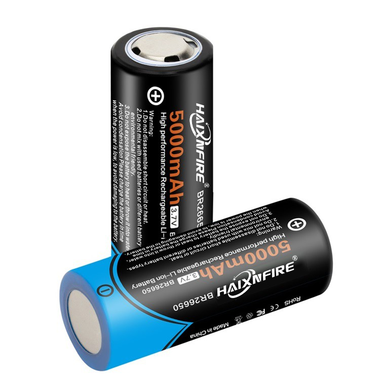 HAIXNFIRE 26650 large capacity lithium battery 5000mAh rechargeable 3.7VS flashlight