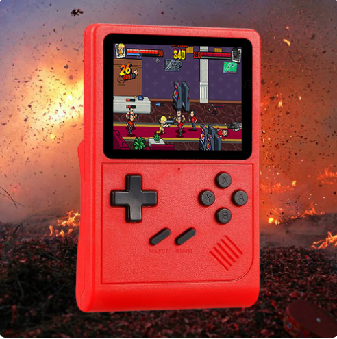 GB300 Handheld Game Console Built-in 8G 3.0 Inch Screen TV Retro Video Game Console 6000+ Games AV Output 800mAh for Kids Adults
