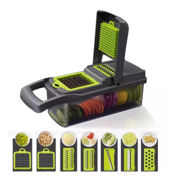 12 in 1 Vegetables Grater Portable Slicer Set Food Chopper Fruit Cutter Grinder Slicer Peeler Diced
