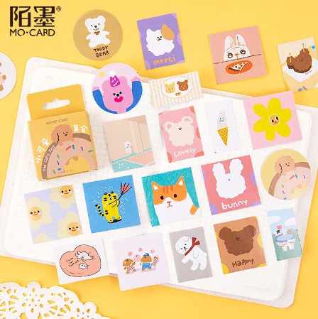 46pcs/box Assorted Sticker Box Collection Fifteen