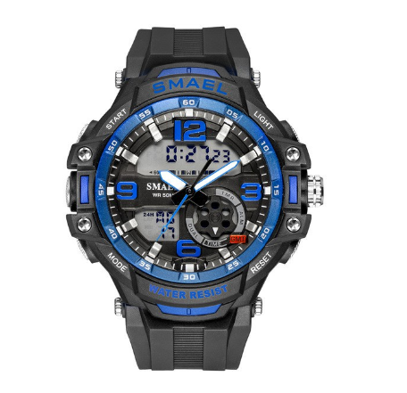 SMAEL 1350 Fashion Men's Sports Watches Men Quartz Analog LED Digital Clock Male Army Military Waterproof Watch Man 05