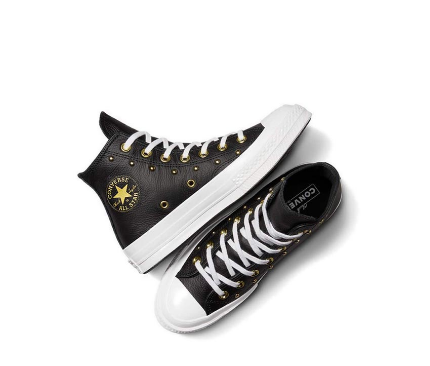 Converse Chuck 70 Star Studded Women's Sneakers - Black/White/Gold