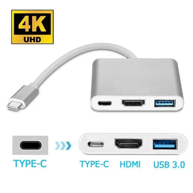 USB 3.1 Type C Adapter to HDMI + USB Type C Hub Converter Adapter Type C to HDMI USB 3.0