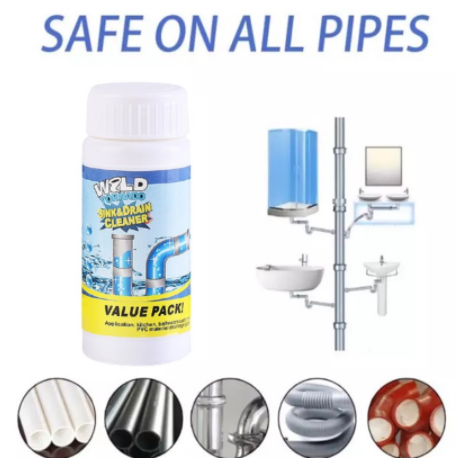 ORIGINAL WILD TORNADO Powerful Sink & Drain Cleaner High Efficiency Unclog Drainage Clog Remover COD