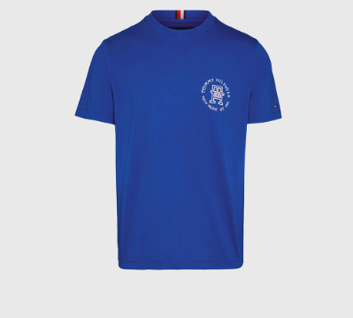 Tommy Hilfiger Men's Monogram Ink Rounded Tee