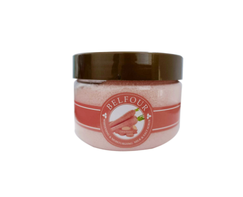 BELFOUR Whitening Moisturizing Milk Salt Scrub with Carrot Extract 350G