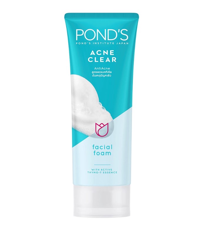 Ponds Acne Clear Facial Foam with Salicylic Acid, Vitamin B3plus for Pimples 100G BUNDLE OF 3