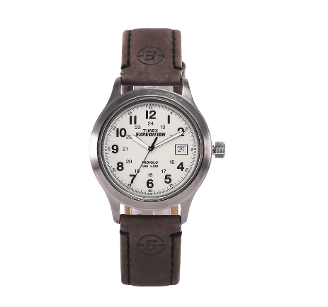 Timex Expedition Metal Field Brown Leather Analog Quartz Watch For Men T49870 OUTDOOR