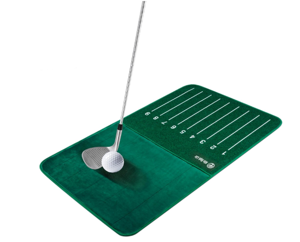 Mile High Life Golf Hitting Mat, Practice Golf Mat with Advanced Guides, Non-Slip Rubber Backing, Path Feedback, Positioning Guidance, Indoor/Outdoor Use