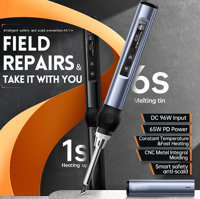 65W Electronic Soldering Iron Kit Professional Welding Machine Micro Tools Upmarket New 2023 Type-C Interface Soldering Iron