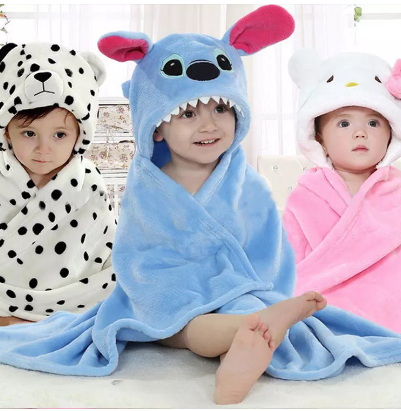 Kids beach hooded bath towel baby blanket Baby Swaddle