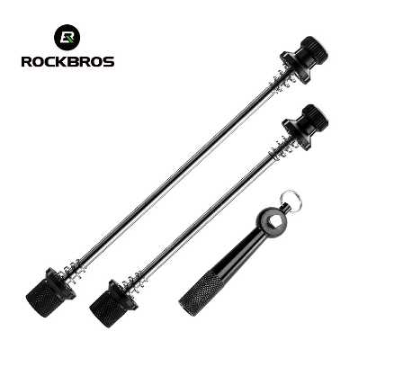 Rockbros Ultralight Anti Theft Skewers Road Mtb Bike Wheels Locking Security Bicycle Post Quick Release Qr Parts 2 Colors