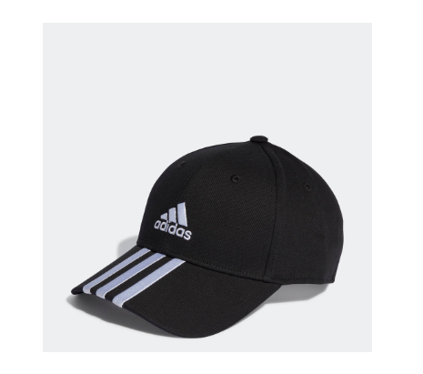 adidas Lifestyle 3-Stripes Cotton Twill Baseball Cap Unisex Black