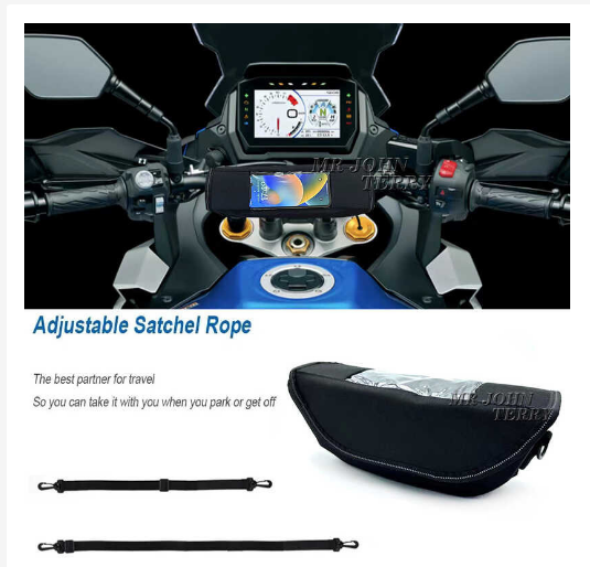 Motorcycle Handlebar Waterproof Bag, VIE Accessory Lighting, Honda Nt1100, Cb1100x, NT 1100,