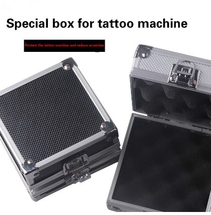 Tattoo Equipment Tattoo Machine Box Aluminum Alloy Box (with sponge)