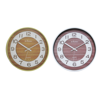 At Home Julien Luminous Nordic Wall Clock 11’’ Inches Easy Read Number Analog Home, Office, Bedroom