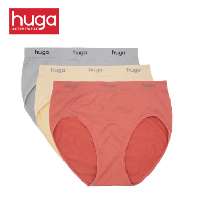 3 in 1 Promo Pack High Waist Tummy Control Microfiber Seamless Panties for Women Assorted Colors