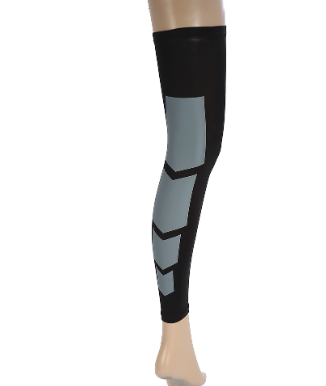 SPR-Elastic Leg Compression Long Sleeve Calf Support Brace Fit For Man And Women (black L)