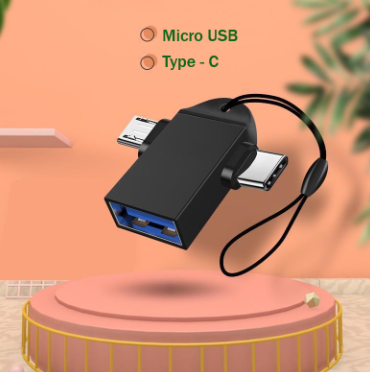 OTG Converter USB3.0 to Type-C/Micro USB 2-in-1 Mobile Phone Connection U Disk Data Adapter