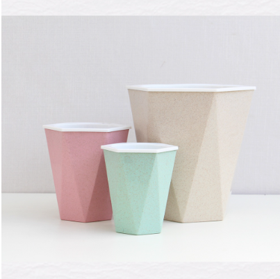 Smart Self Watering Flower Pot Fiber Design Decorative Home Gardening Planter (Large)