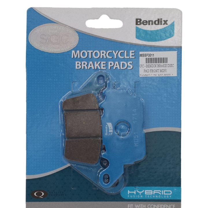 Bendix Brake Pads MD51 for Mio i 125, Aerox155, NMAX, Sniper
