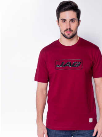 Jag Men's Embossed Logo Tee