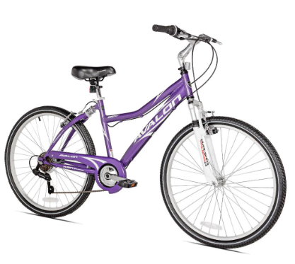 GISAEV Bicycle 26 In. Avalon Comfort Women's Full Suspension Hybrid Bike  Purple