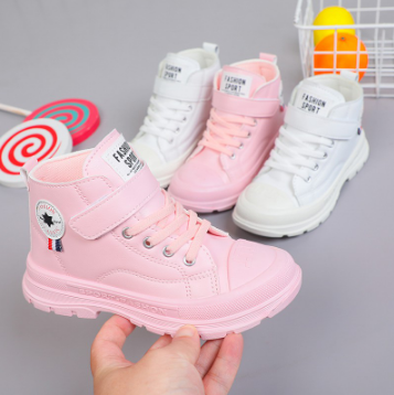 New Fashion Style Children's Boots, Girls high-top Shoes, Strong and durable top kids boots