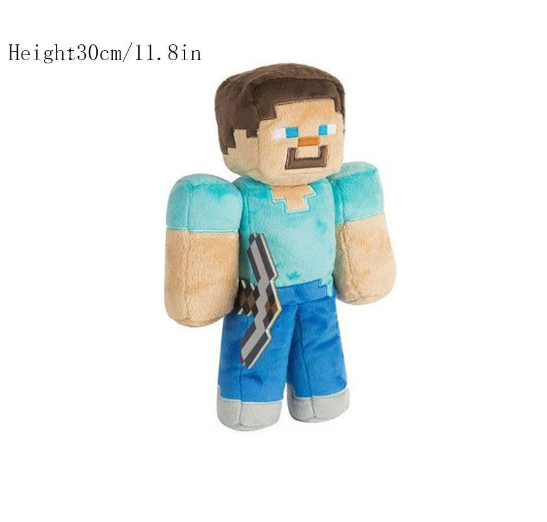 New Zombie Creeper Plush Doll Steve spider Ghost Cotton Stuffed Model Doll Alex Enderman Children Gift Game Toy 018