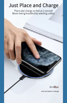 15W Qi Wireless Charger For iPhone 12 11 Pro Xs Max X Induction Fast Wireless Charging