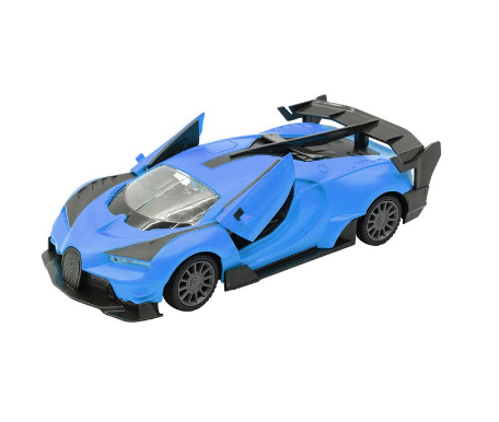 Toy Wonderland 4 Function R/C Matte Blue Super Car, Toys for Kids