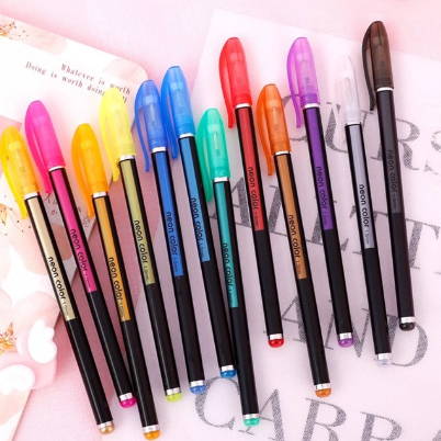 Zuixua 12 in 1 Neon Color Pen 1.0mm/Metal/Pastel/Highlighter