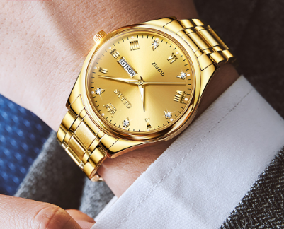 Watch For Men Gold Original Branded Mens Watches Waterproof Stainless Steel