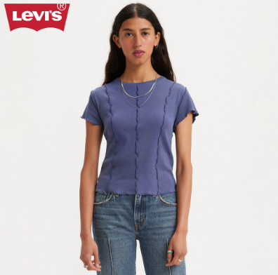 Levi's Women's Inside Out Seamed T-Shirt A5917-0001