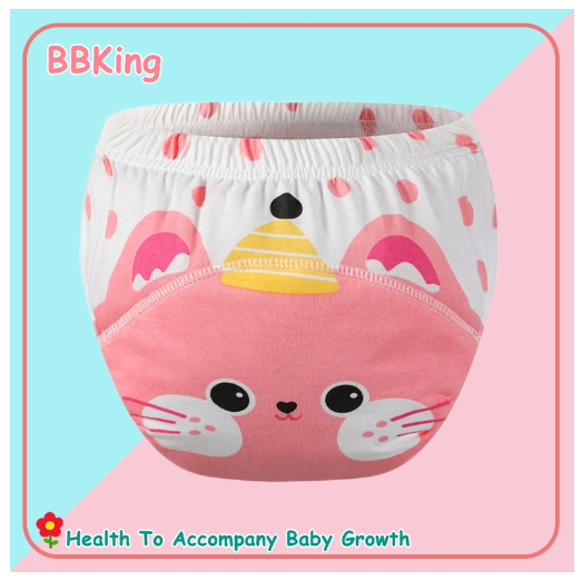 BBking 0-3T Children's Training Pant Cotton Antibacterial Breathable Washable Baby Diaper Pants TP14