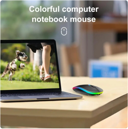 Wireless Mouse With USB Rechargeable RGB Mouse For Computer Laptop PC Macbook Gaming Mouse Gamer 2.4GHz