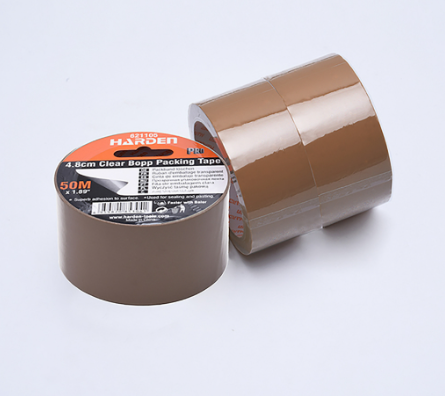 Harden 4.8cmx50m, 100m/ 1.88" x 54.6, 109.3yards Brown Bopp Packaging Tape