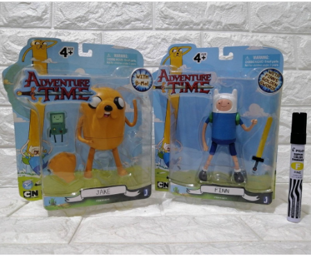 Disney Adventure Time Finn, Jake Original Cartoon Network Collectible Action Figure