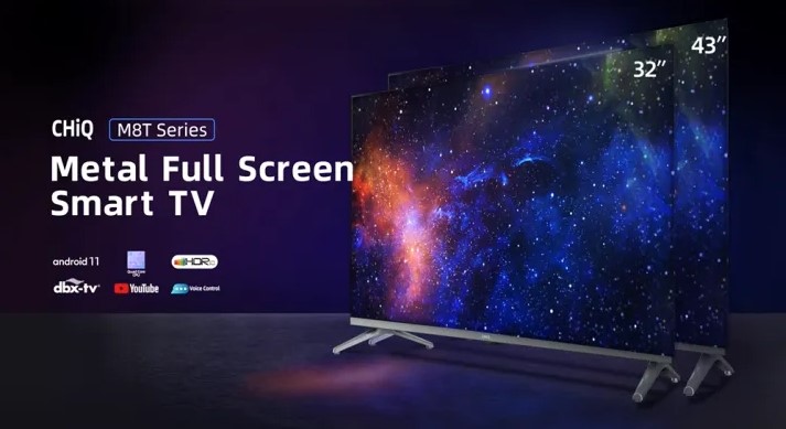 32 Inch Smart TV, Android 11 TV, Netflix TV, Metal Frameless, Smart LED TV, TV with Bracket