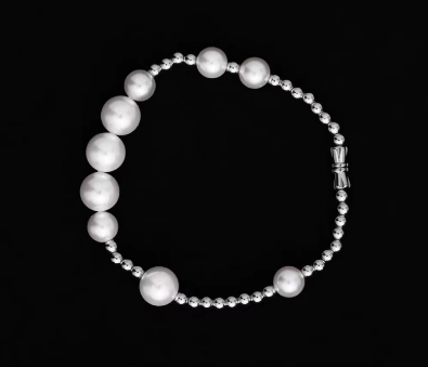 Italy Plated 925 silver Fashion Pearls Bracelet