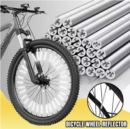 12 pcs. Bicycle Wheel Reflector Spokes Night Safety Warning Light Bike Reflective Strips