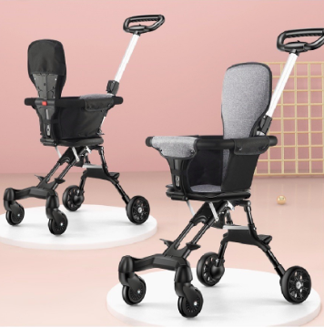 NIDOUILLET Baby Stroller Lightweight Foldable Stroller Two-way swivel seat Stroller