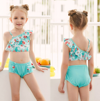 Girls Bikini Swimwear Children Floral Bathing Suit for Kids Swimming Clothing