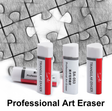 SeamiArt 1 Pc. Trigonal Rubber Pencil Eraser Professional Art Eraser School Office Stationery Art Tools