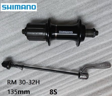 Shimano Bike 32 36Hole Rear Hub Quick Release Axle Skewer Set for V Brake Road Bikes mtb bikes for Shimano 8 Speed Spline Cassett Sealed Bearing Hubs Bicycles
