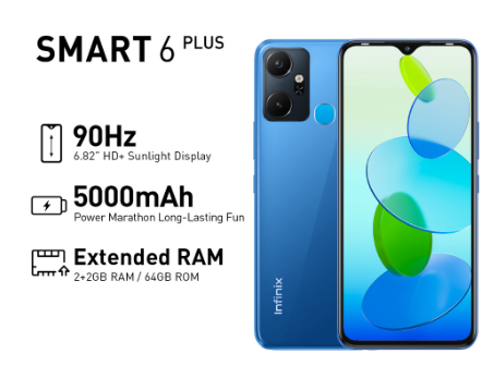 Infinix Smart 6 Plus  2GB + 64GB